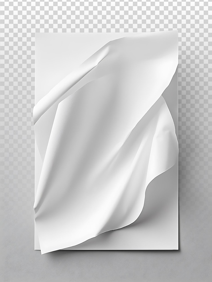 PSD libro blanco liso en fondo gris para uso de diseño