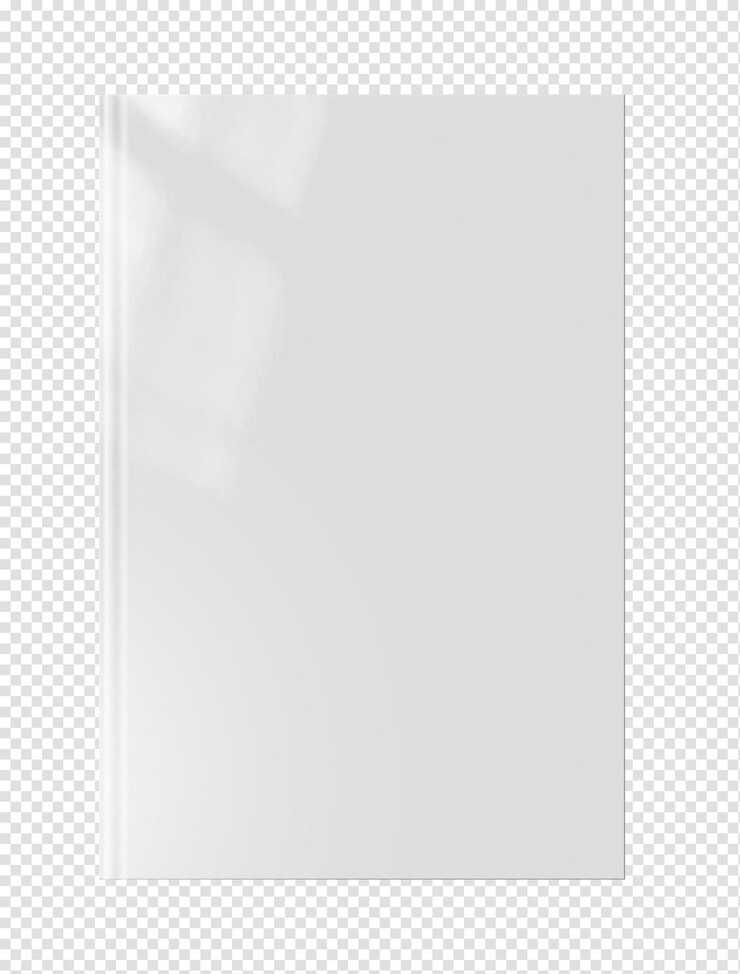 PSD libro en blanco rojo cerrado aislado en blanco