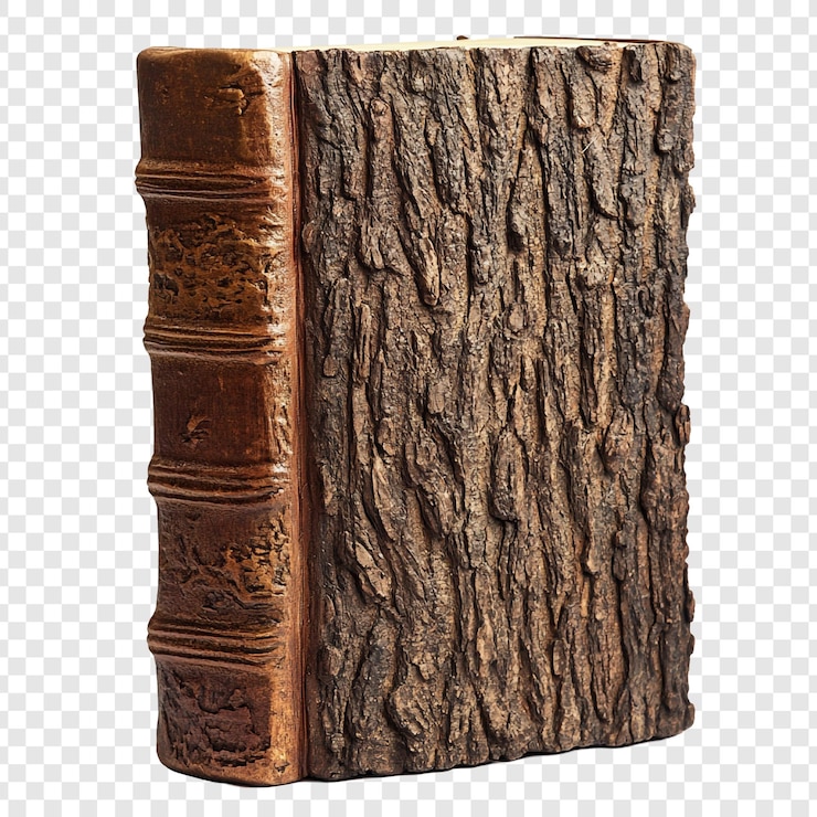 PSD libro con cubierta de corteza