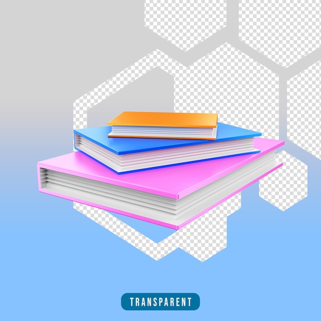 Libro de icono de render 3d