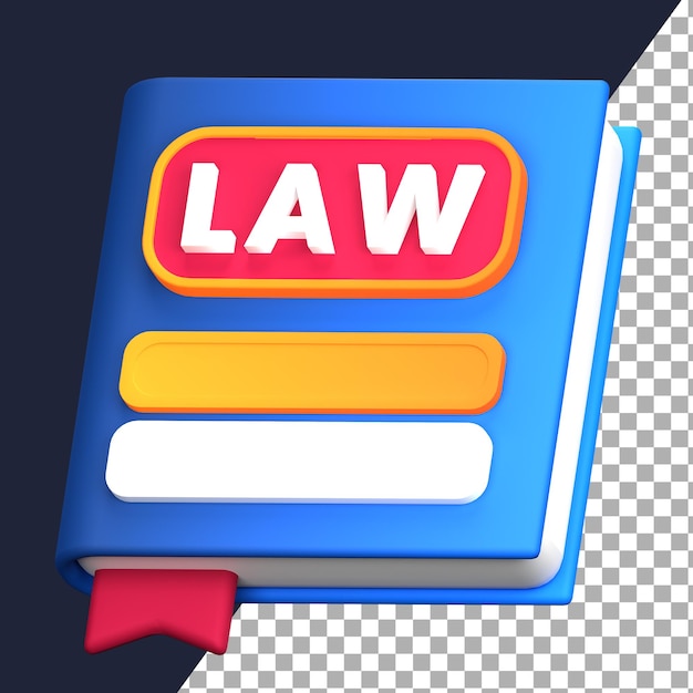 PSD libro de leyes en 3d