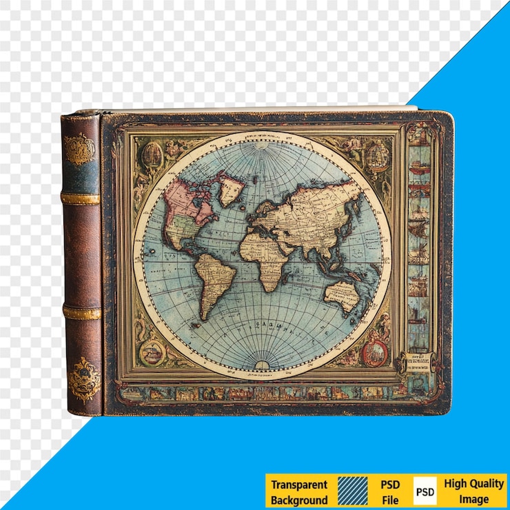 PSD libro de mapas del mundo antiguo