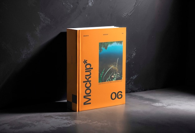 Libro en maqueta de estudio
