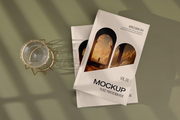 Libro con maqueta de sombras