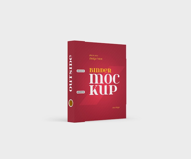 Un libro rojo con la palabra mocup