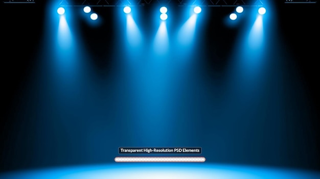 Licht der Scheinwerfer des Theaters
