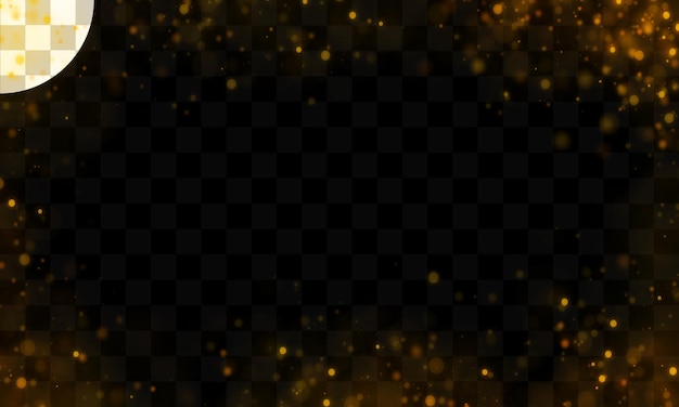 Licht-Effekt mit durchsichtigem Hintergrund-Bokeh