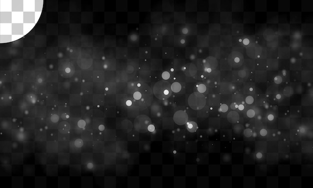 Licht-Effekt mit durchsichtigem Hintergrund-Bokeh
