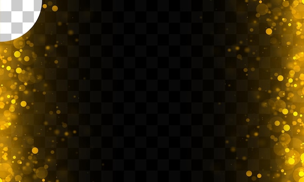 Licht-Effekt mit durchsichtigem Hintergrund-Bokeh