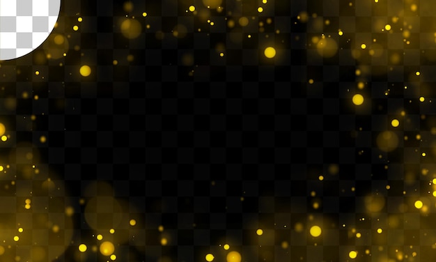 Licht-Effekt mit durchsichtigem Hintergrund-Bokeh