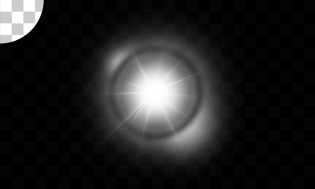 Lichteffekt mit durchsichtigem Hintergrund