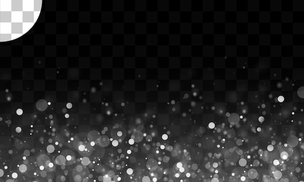 Lichteffekt mit transparentem Hintergrund Bokeh