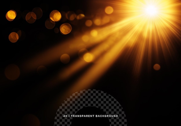 Lichtschein auf transparenter Überlagerung