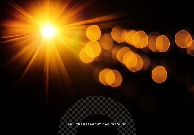 Lichtschein auf transparenter Überlagerung