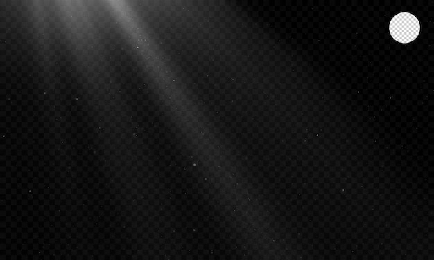 Lichtstreifenlichteffekt, Scheinwerfer auf transparentem Hintergrund