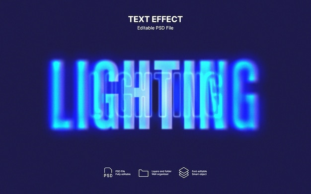 Lichttext-Effekt