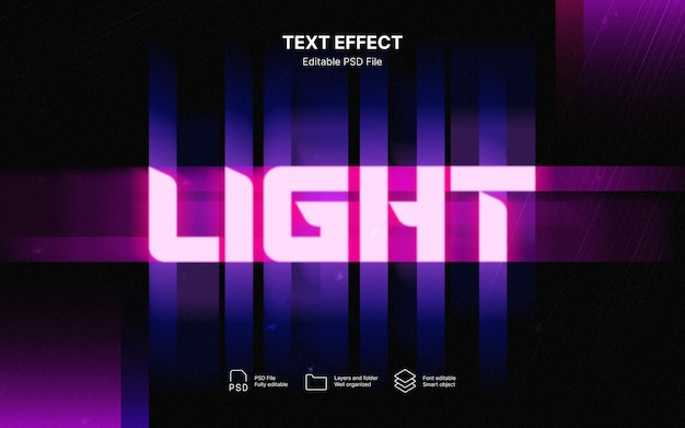 Lichttext-Effekt