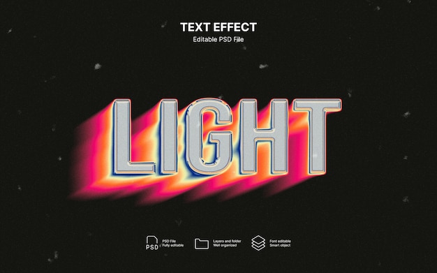 Lichttext-Effekt