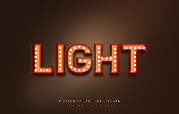 PSD lichttext-effekt