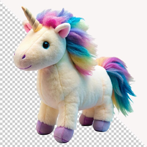 PSD une licorne mignonne sur un fond transparent