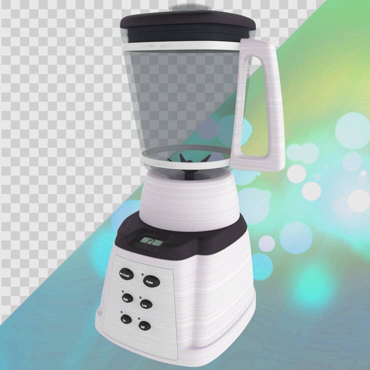 PSD licuadora de cocina simplemente elegante en transparencia.