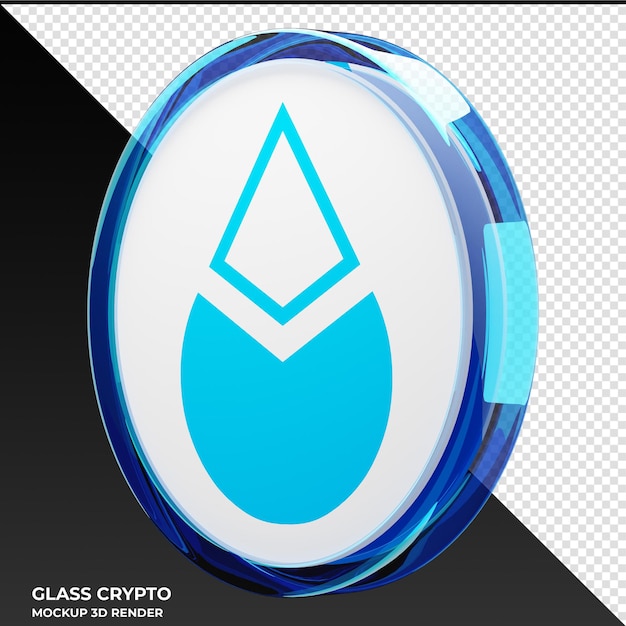 PSD lido dao ldo verre crypto coin illustration 3d