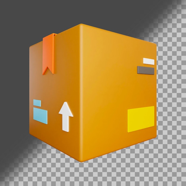 PSD lieferbox 3d-symbol