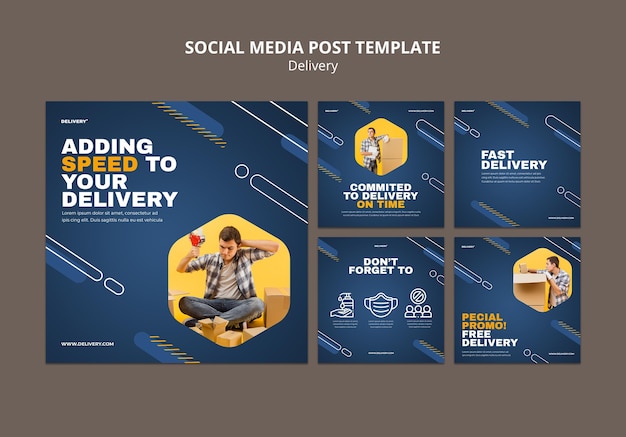 Lieferservice Social Media Post