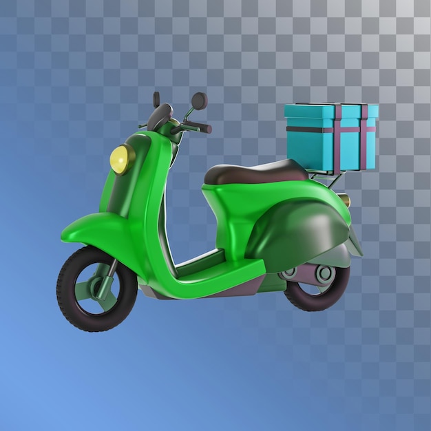 Lieferung roller 3d illustration