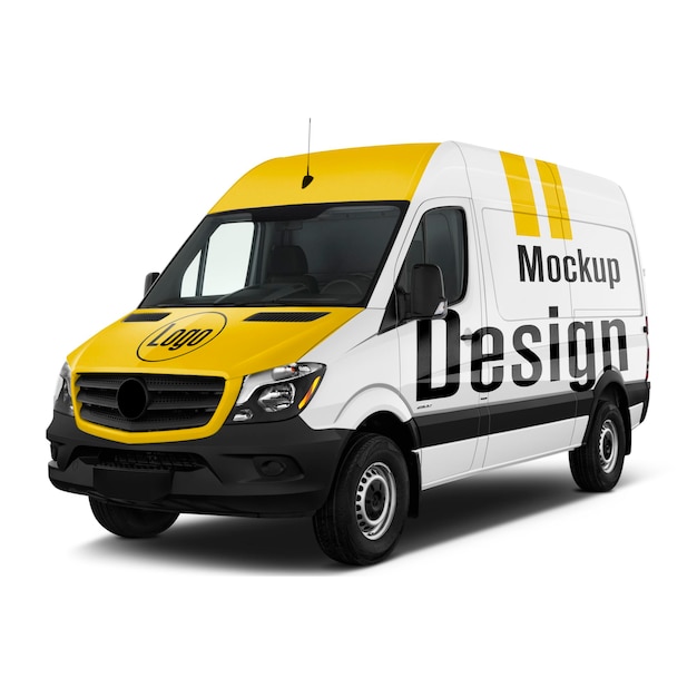 Lieferwagen-Modell für Branding und Werbung