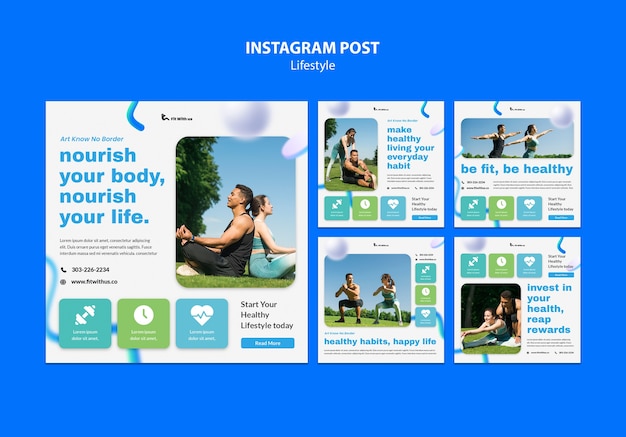 Lifestyle-Konzept-Instagram-Beiträge