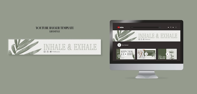Lifestyle-Vorlage im flachen Design