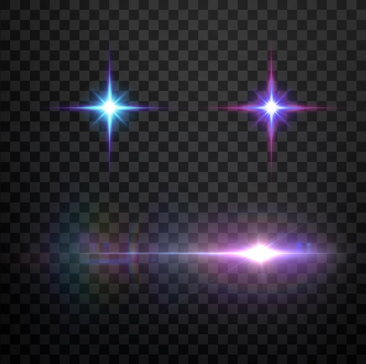 PSD light effect lens flare