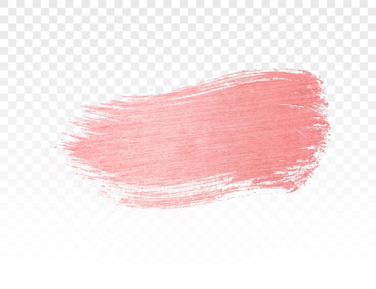 PSD light pink color brush stroke banner on background
