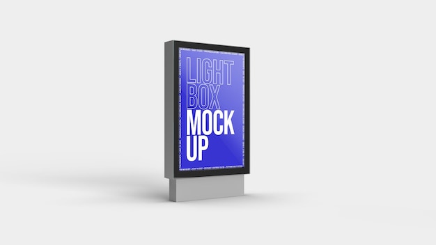 Lightbox mockup design isoliert