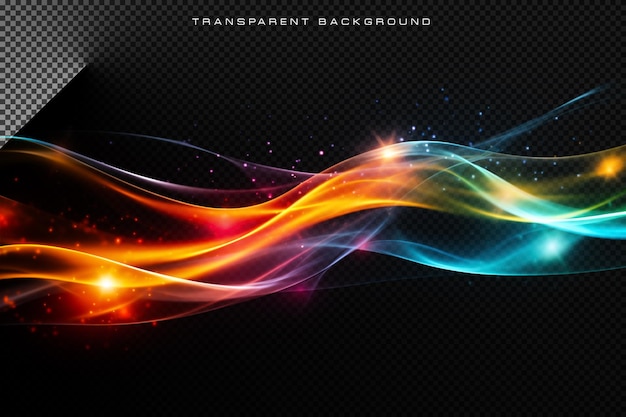 Lighting Beam VFX Spezialeffekt auf durchsichtigem Hintergrund