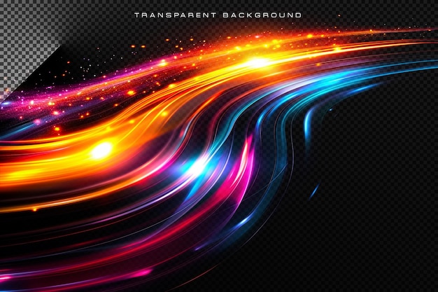 Lighting Beam VFX Spezialeffekt auf durchsichtigem Hintergrund