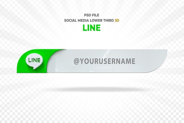 Ligne de logos de médias sociaux tiers inférieur styles de rendu 3d de la bannière
