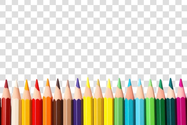 Ligne d'ordre des arrière-plans en crayon couleur PNG