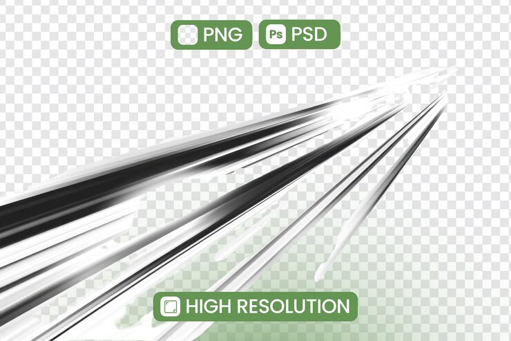 PSD les lignes abstraites convergent dynamiquement avec l'effet de flou de vitesse et de mouvement