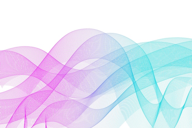 Des lignes abstraites de gradient coloré