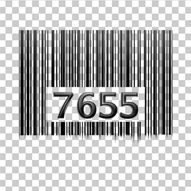 Lignes de code à barres isolées sur fond transparent