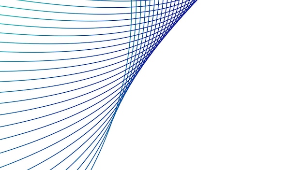 Des lignes de couleurs abstraites des ondes rose pastel bleu modèle de conception PNG