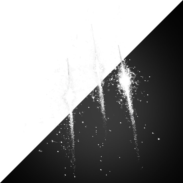 PSD des lignes diagonales abstraites en noir et blanc avec des étincelles et un contraste