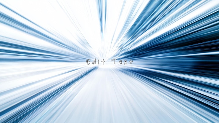 PSD des lignes de vitesse bleues et blanches abstraites rayonnant du centre