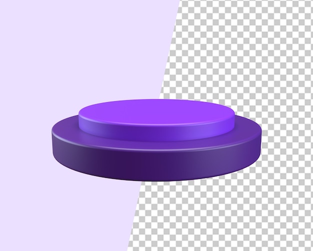 lila bühnenprodukt poduim 3d rendern