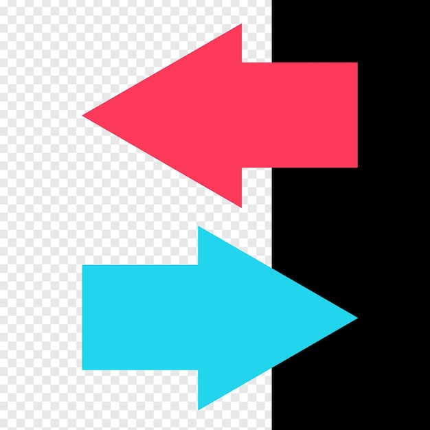 Lila und blaue Pfeile Element psd