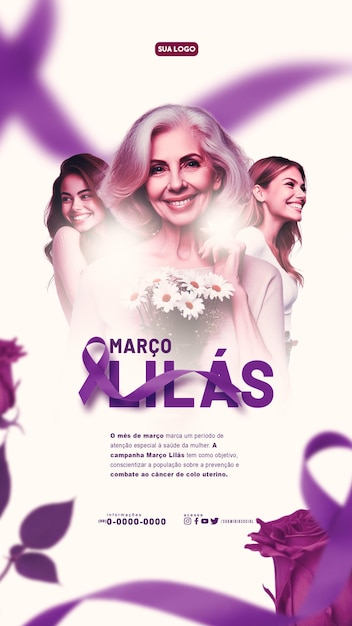 PSD lilac march cervical cancer awareness and combat month