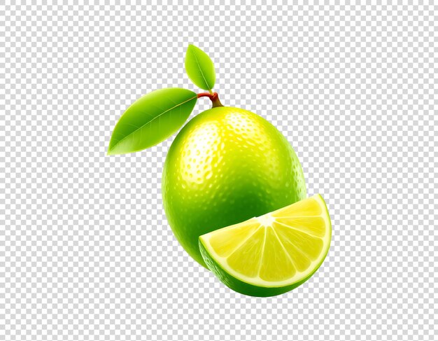 una lima verde con un tallo verde y la palabra lima en él
