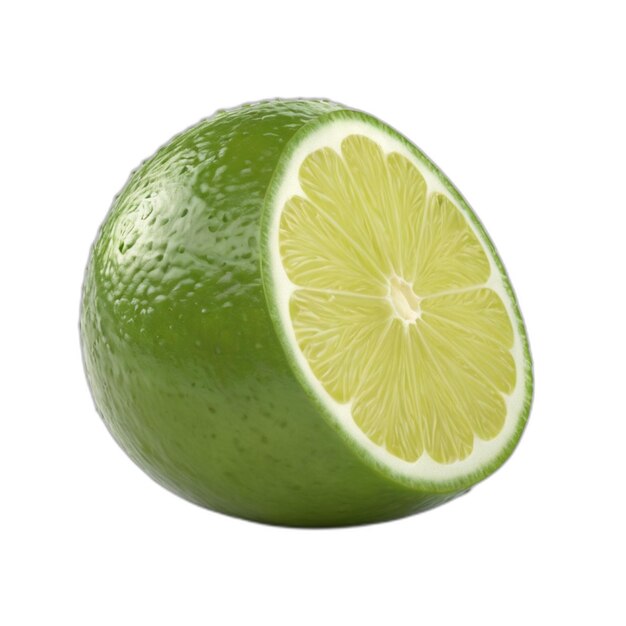 Lime Psd Sur Un Fond Blanc